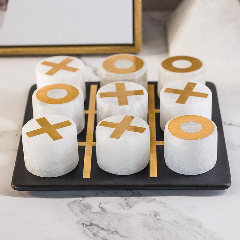 Selenite Chessboard Home Ornaments