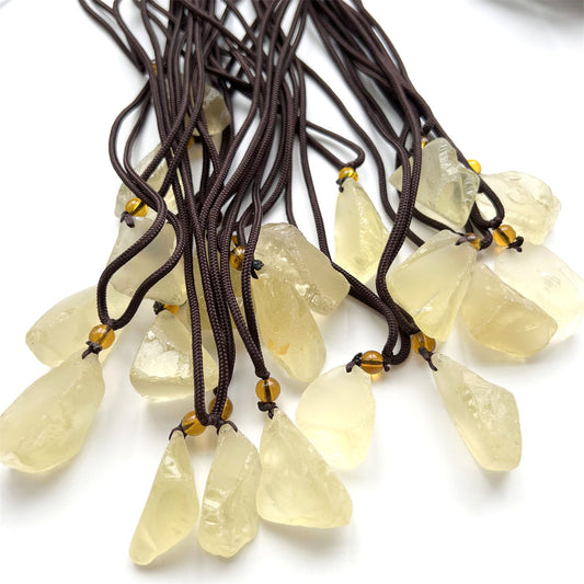 Rough Citrine Celestite Amethyst Rose Quartz Stone Pendants