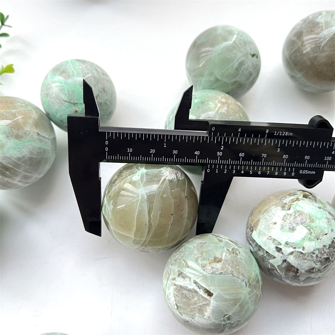 Green Moonstone Garnierite Spheres