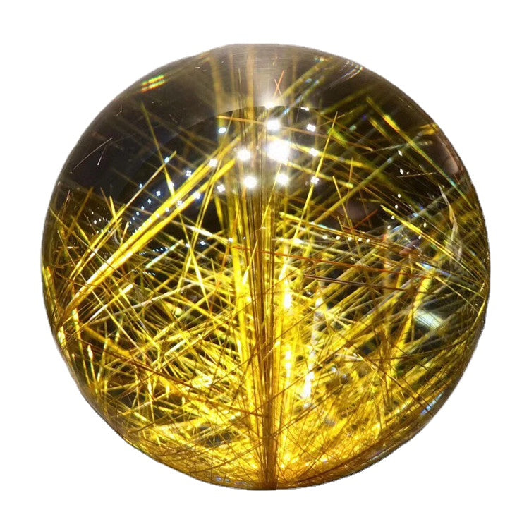 Gold Rutilated Quartz Spheres
