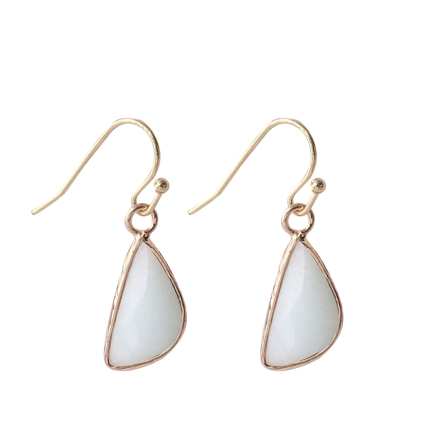Natural Crystal Drop Earrings