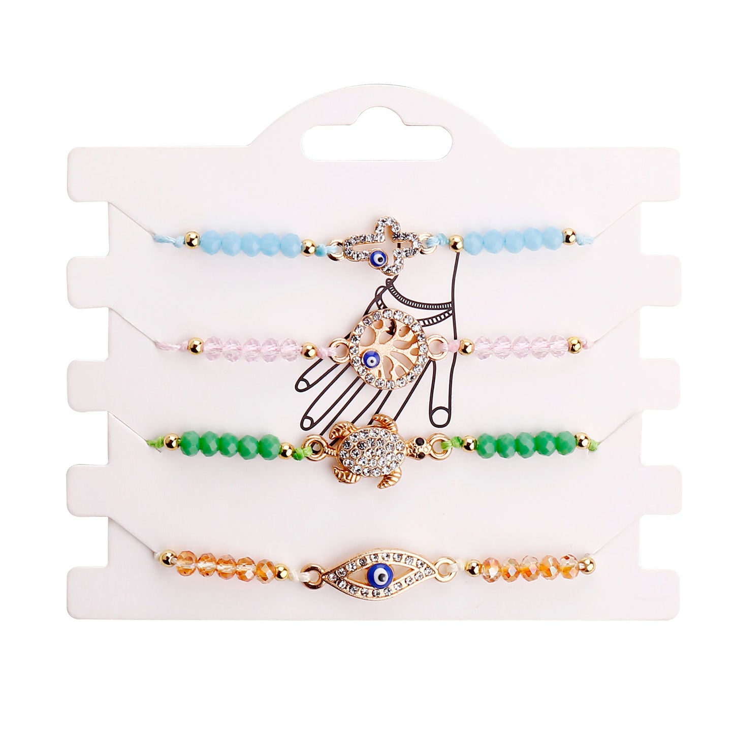 Evil Eye 4 Styles of Bead Jewelry Bracelets