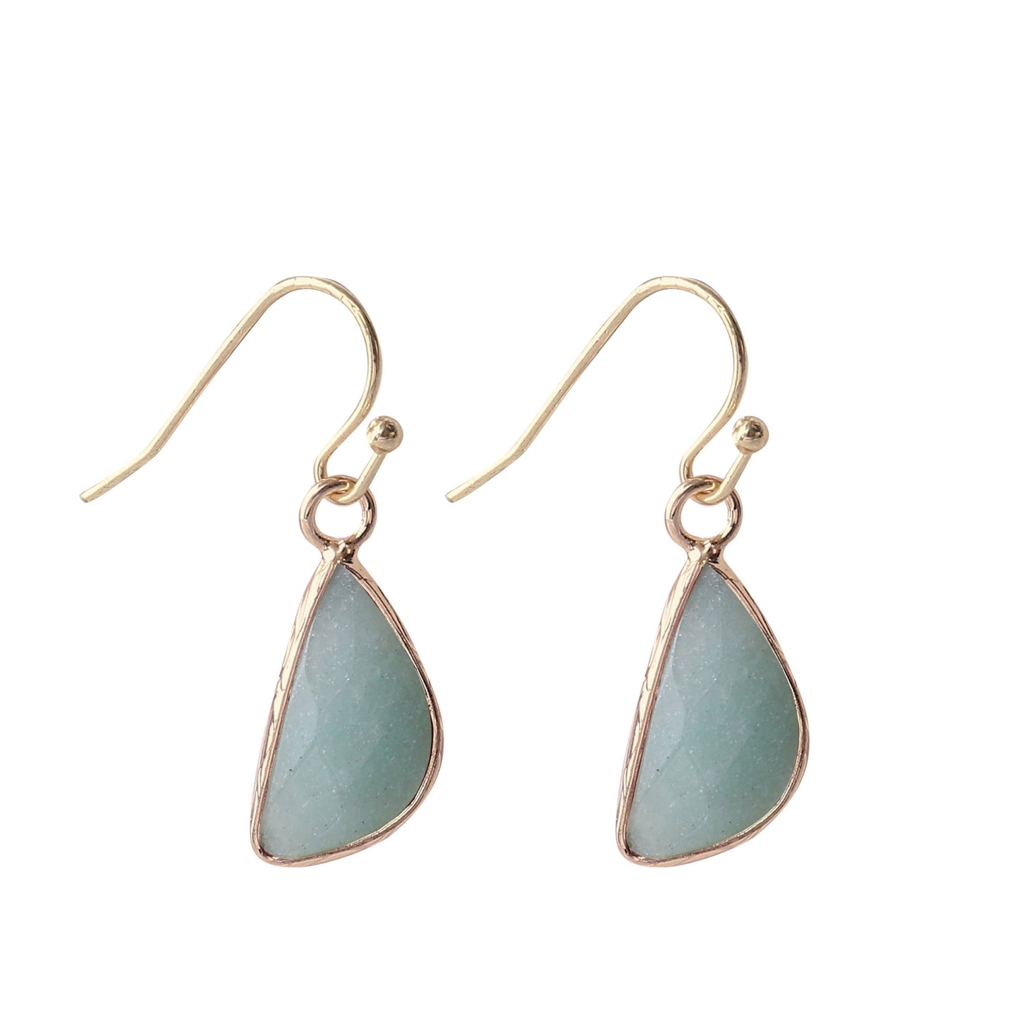 Natural Crystal Drop Earrings