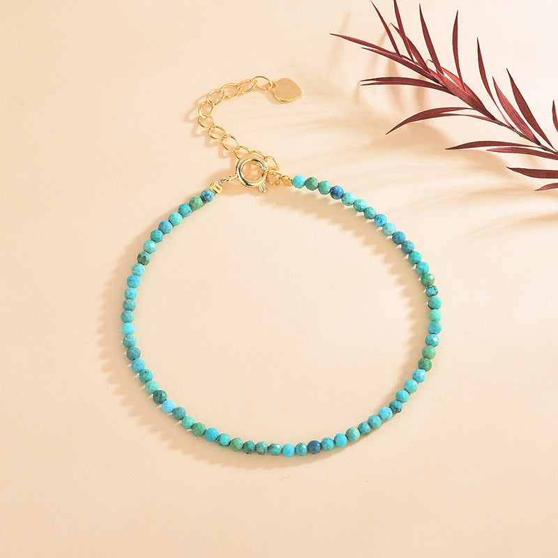 Chrysocolla Phoenix Stone Facet Bracelets