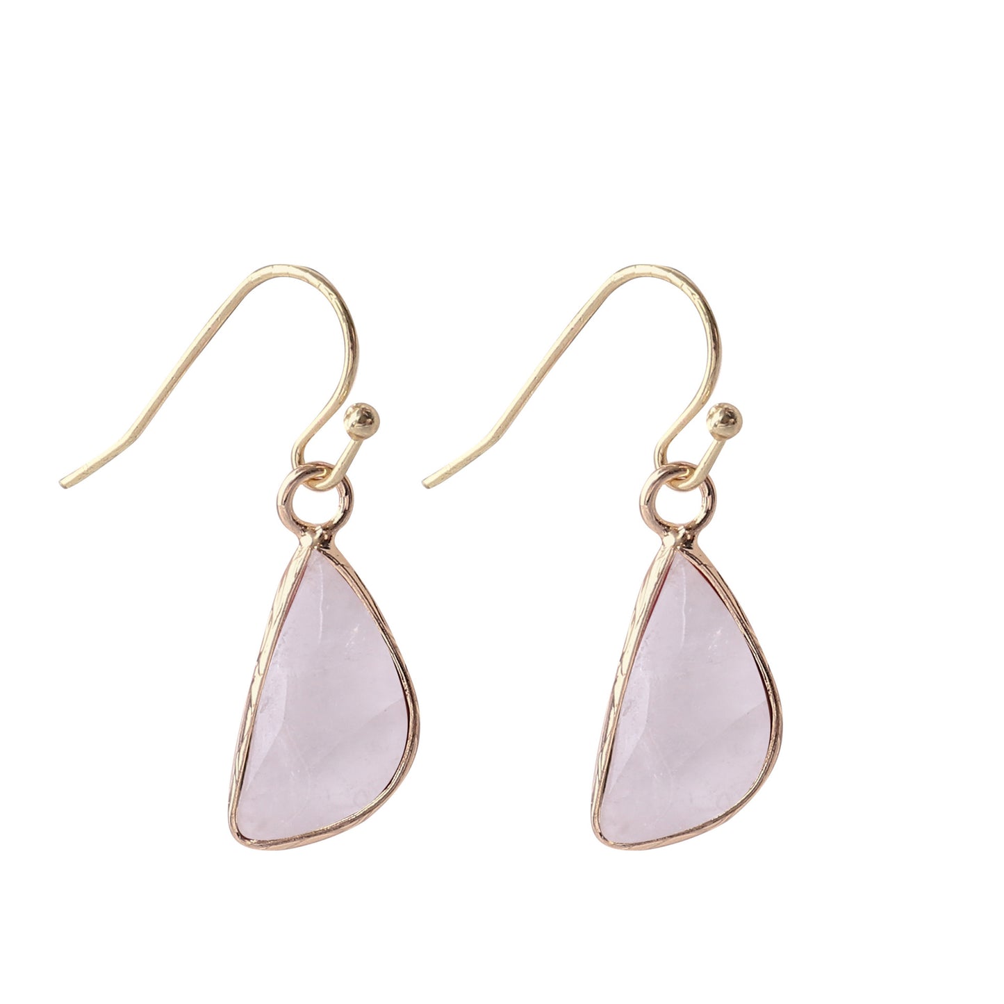 Natural Crystal Drop Earrings