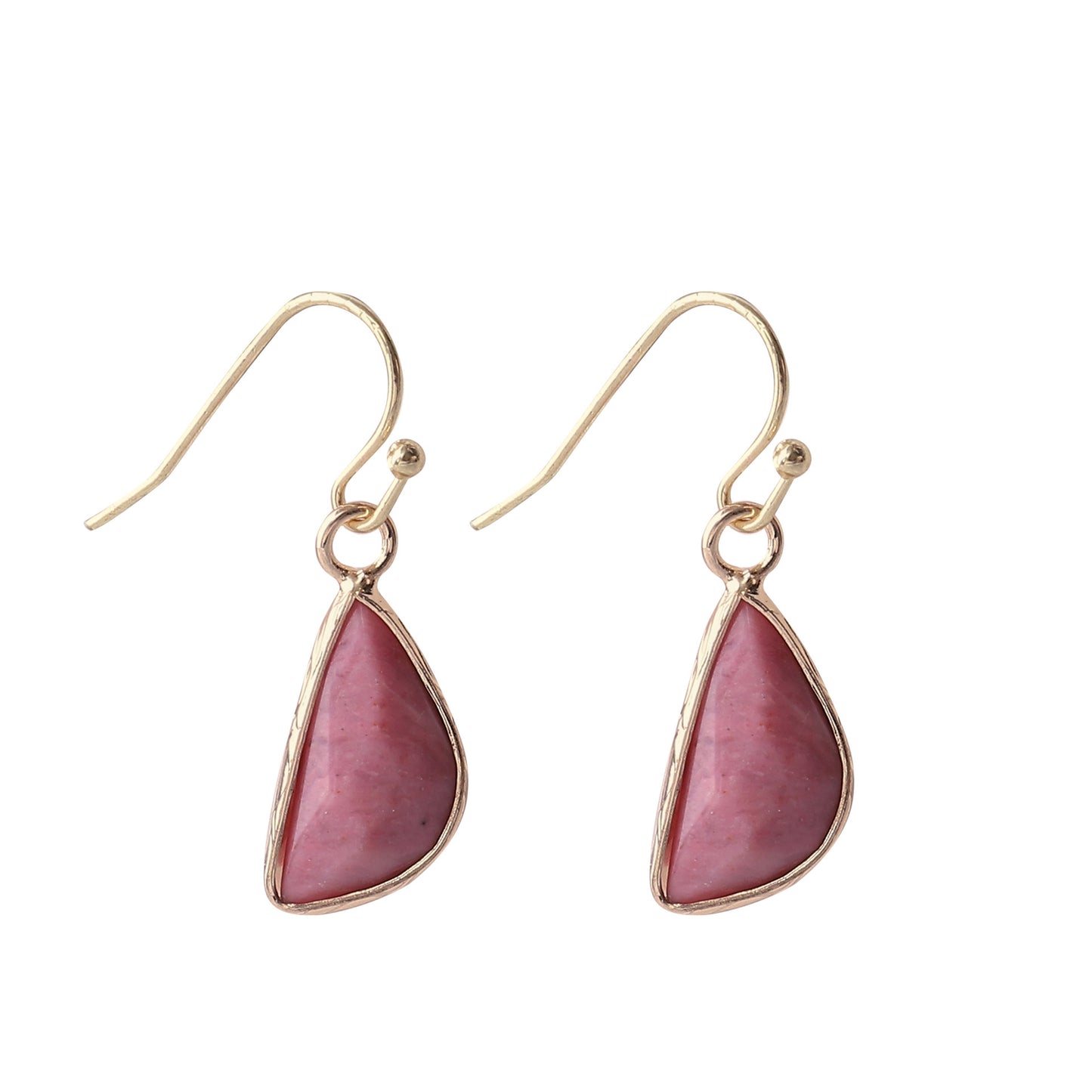 Natural Crystal Drop Earrings
