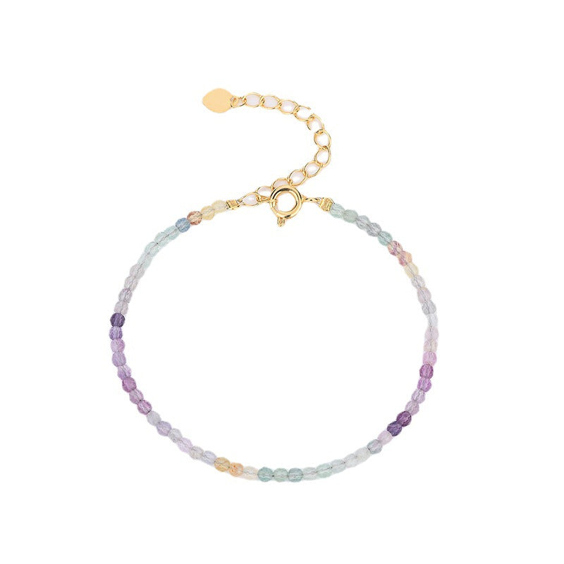 Rainbow Fluorite 2.5mm Facet Bracelets