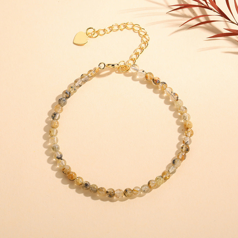 Golden Rutile Quartz 3.5mm Facet Bracelets