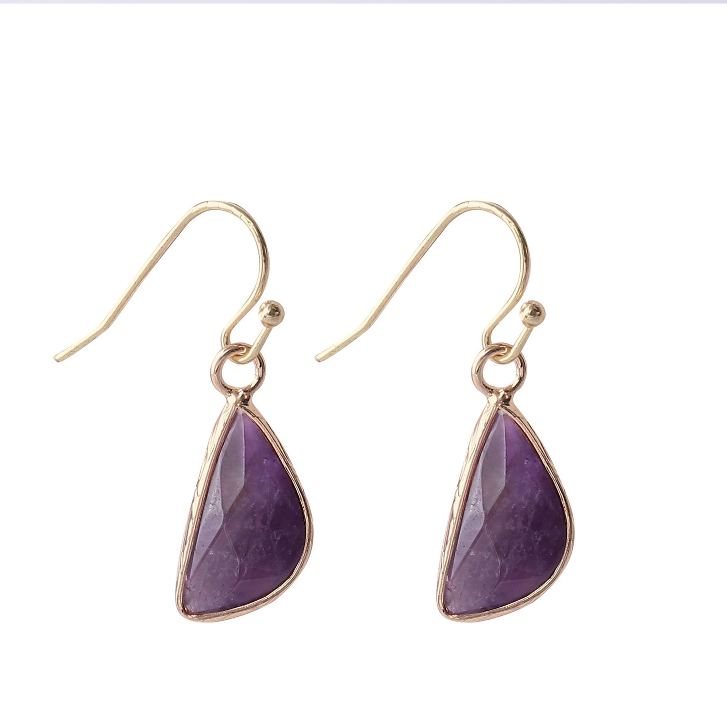 Natural Crystal Drop Earrings
