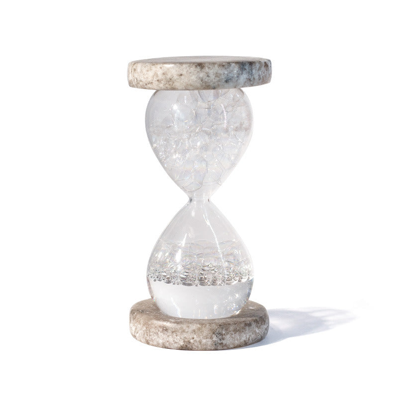 Selenite Stone Glass Sand Water Hourglass Ornaments