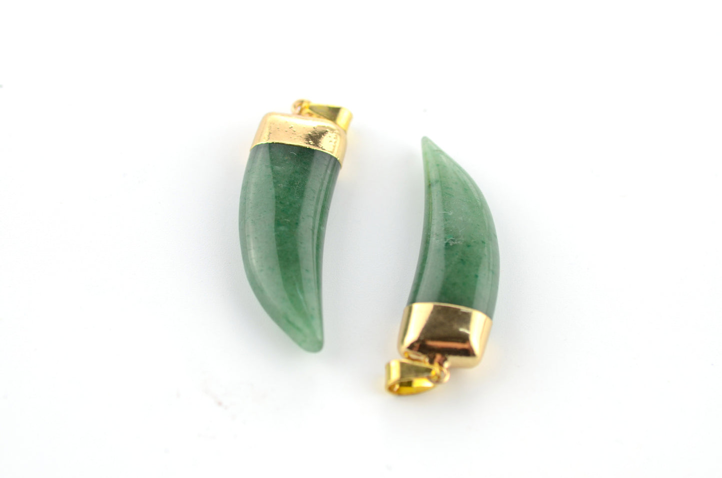 Horn Shape Crystal Pendants for Necklace