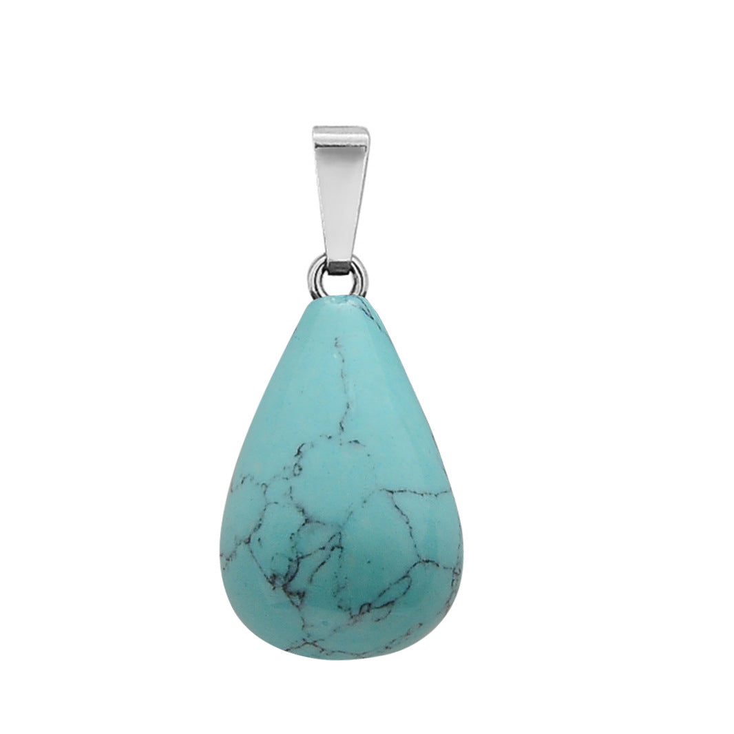 Crystal Egg Drop Pendants for Necklace