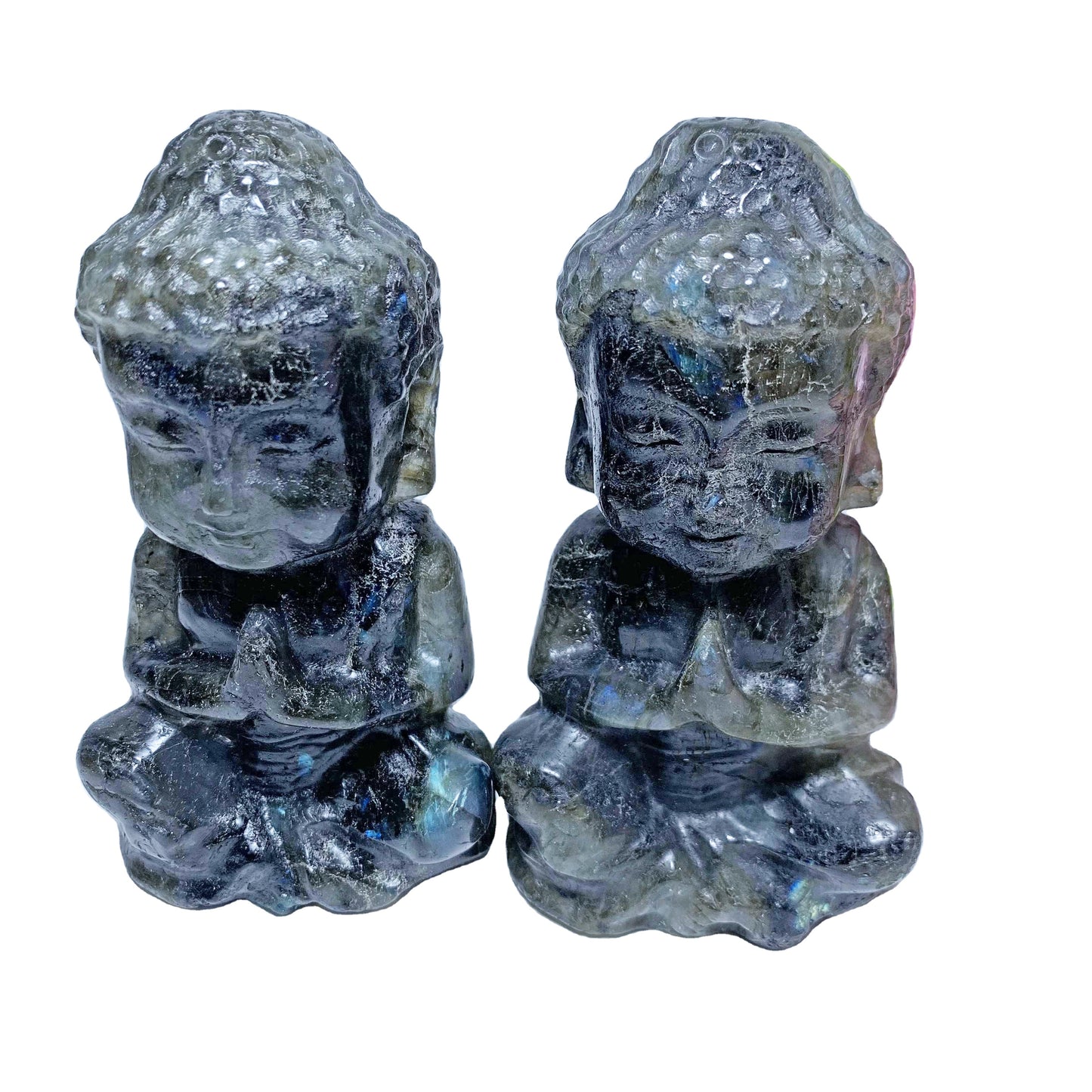 Labradorite Buddha Carvings