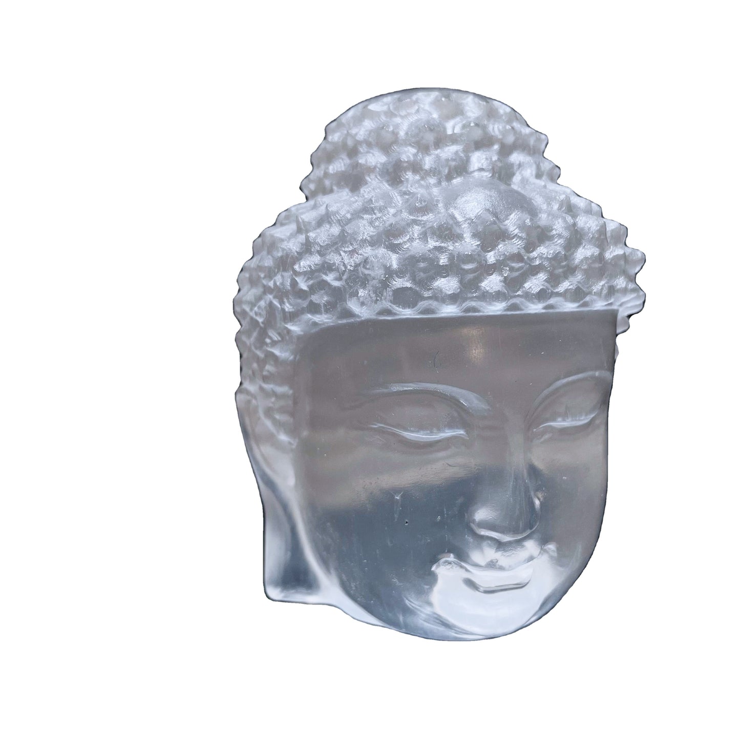 Selenite Buddha Head Carvings