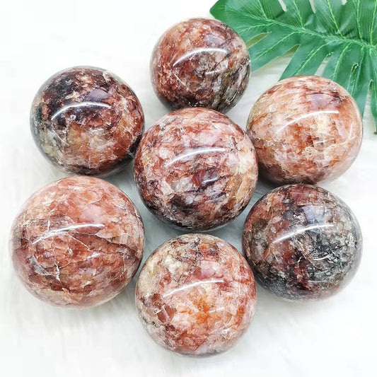 Red Fire Quartz Hematoid Spheres