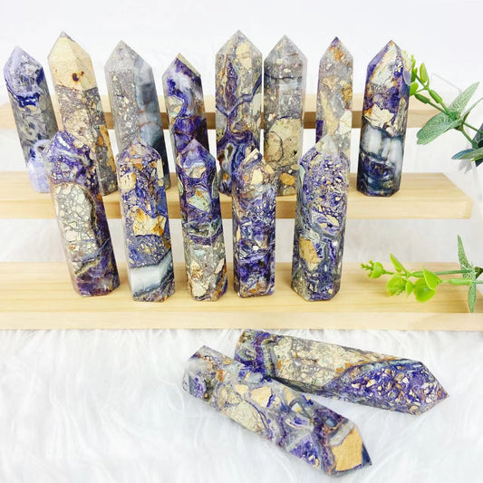 Brecciated Fluorite Point Wands