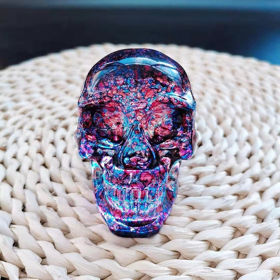 Melting Quartz Skulls Carvings 3Inch