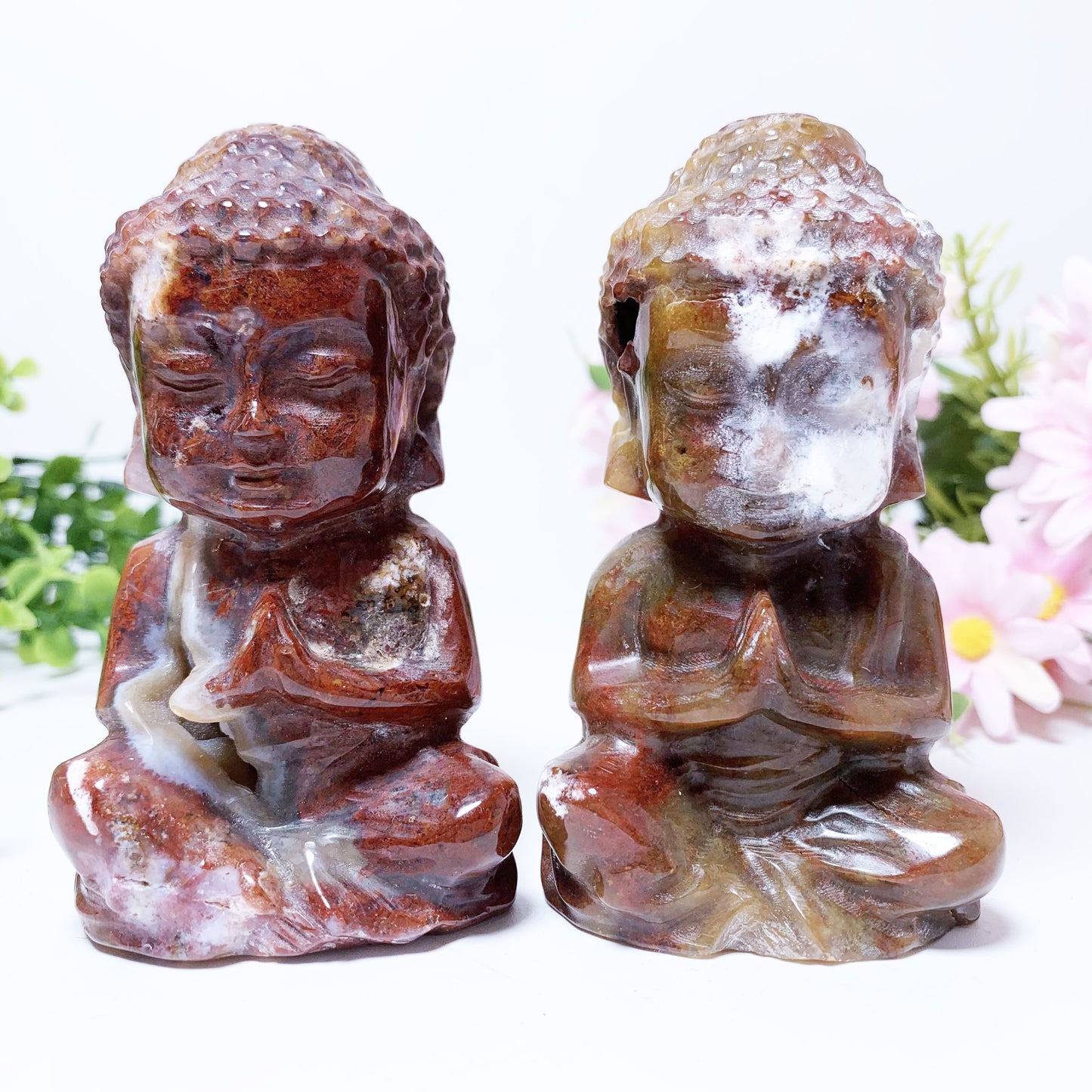 Ocean Jasper Buddha Carvings