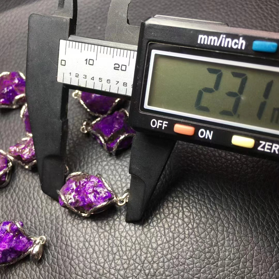 S925 Sliver Sugilite Pendents
