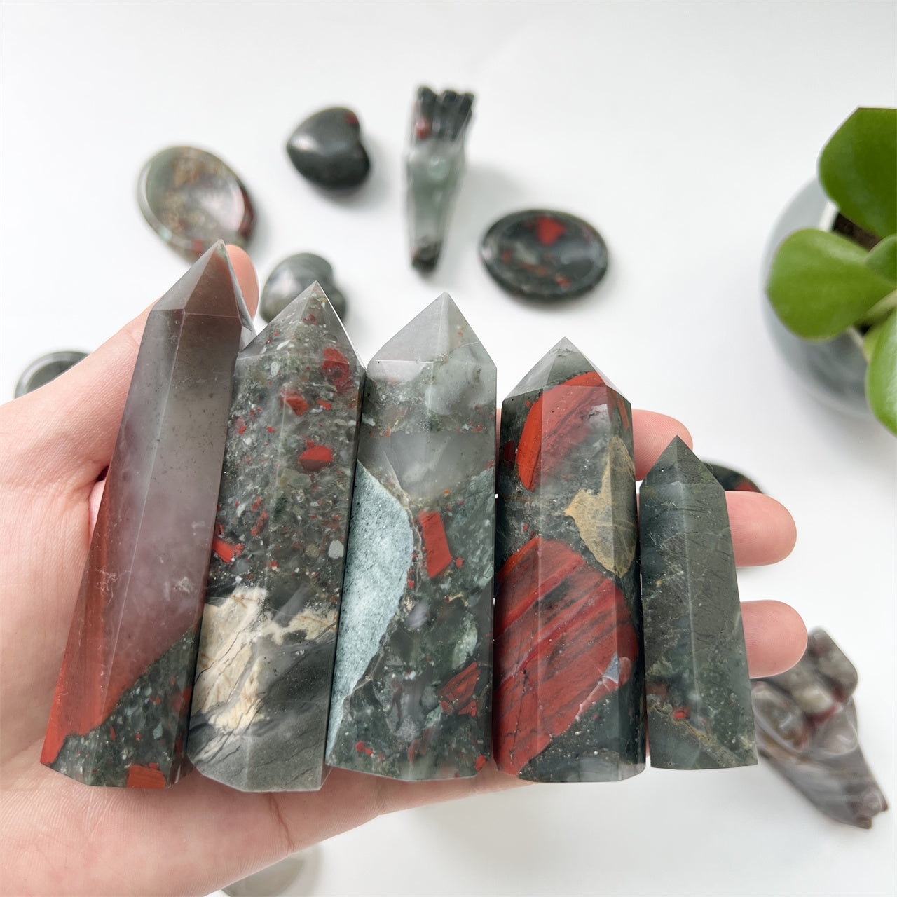 Africa Blood Stone Point Wands