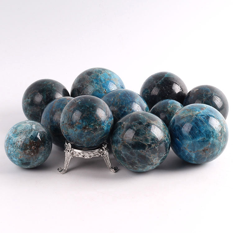 Blue Apatite Spheres
