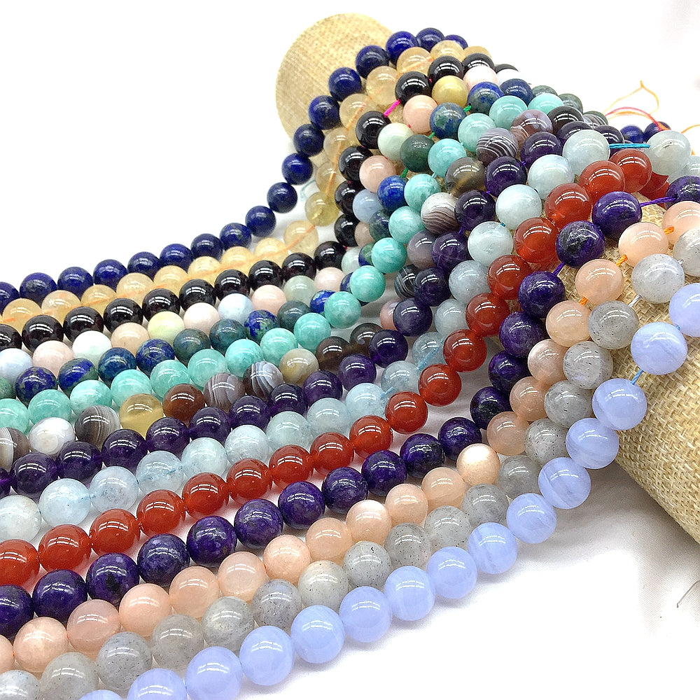 Multi Materials/Sizes of Crystal Bead Strands