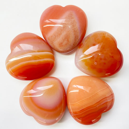 Carnelian Crystal Small Hearts