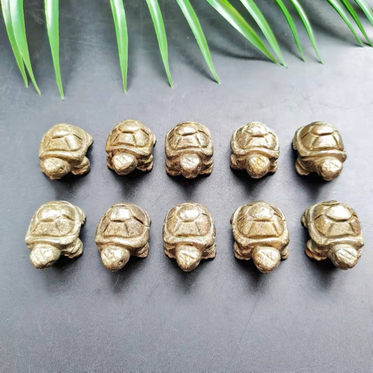 Pyrite Turtle Carvings