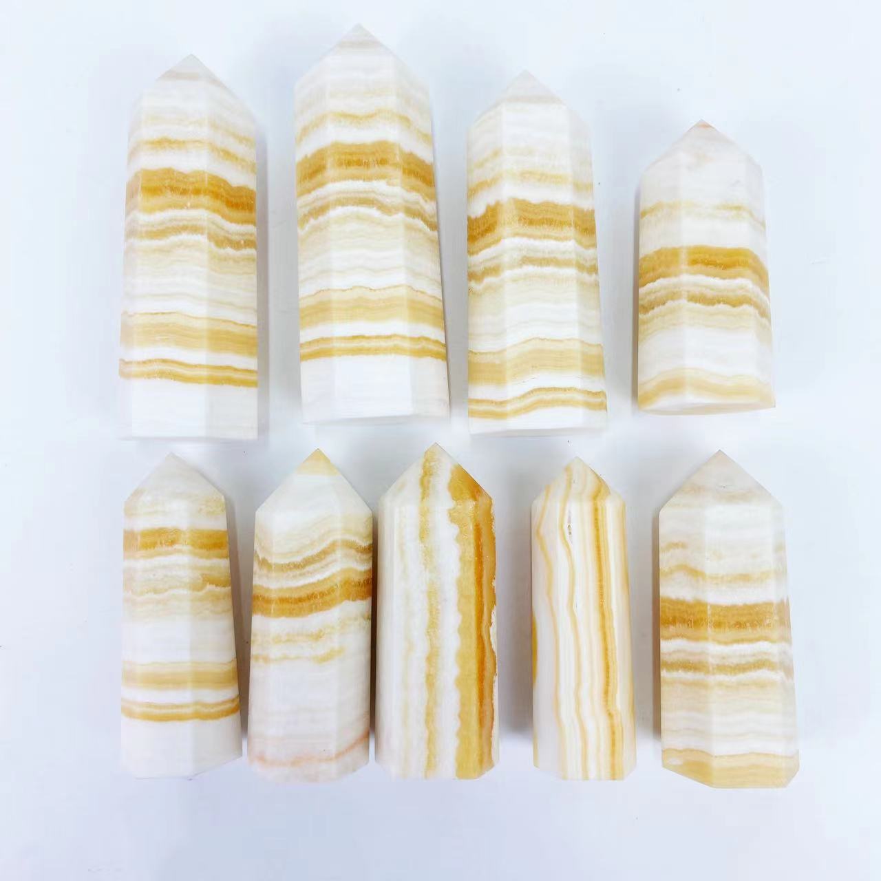 Yellow Calcite Point Wands