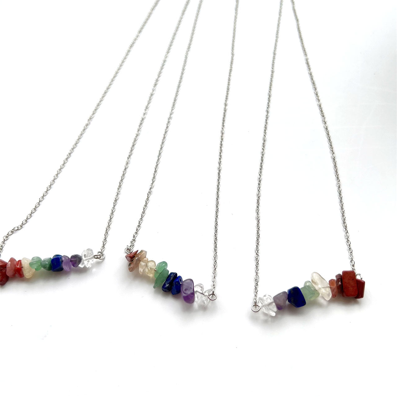 Seven Chakras Crystal Chain Pendants