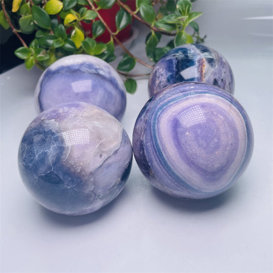 Silk Fluorite Spheres