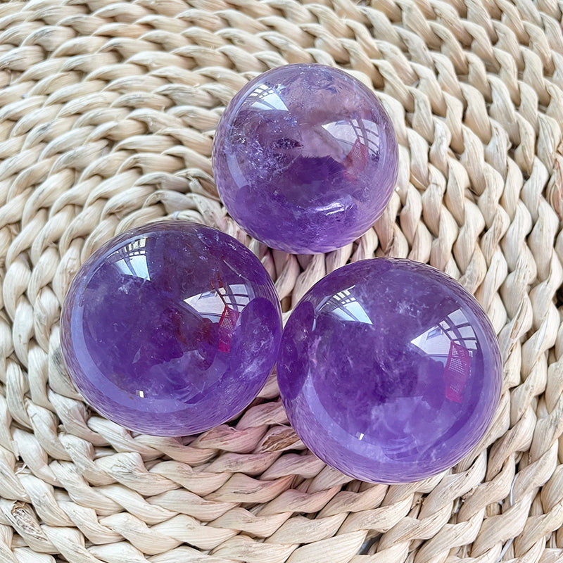 High Transpanrency Amethyst Spheres