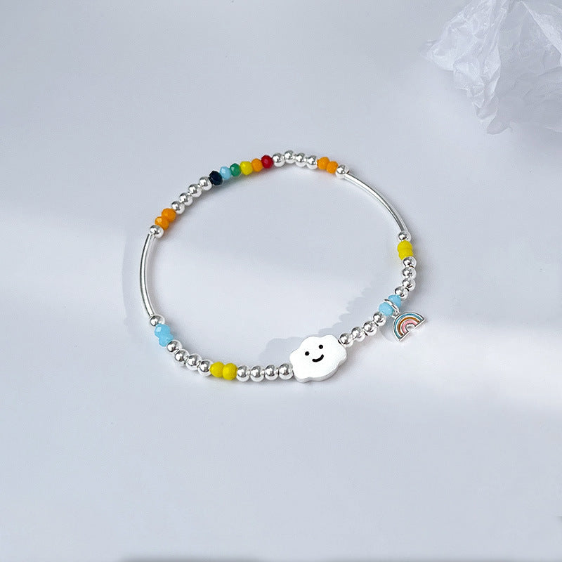 Seven Chakra Smile Rainbow Color Positive Mood Bracelets