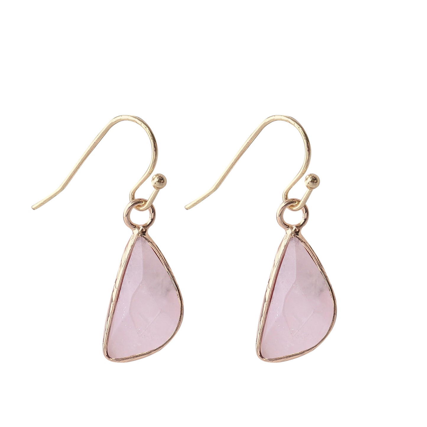 Natural Crystal Drop Earrings