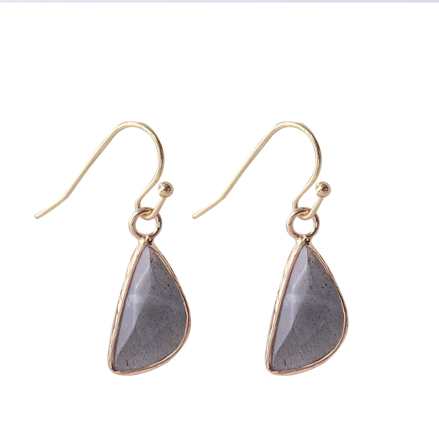 Natural Crystal Drop Earrings