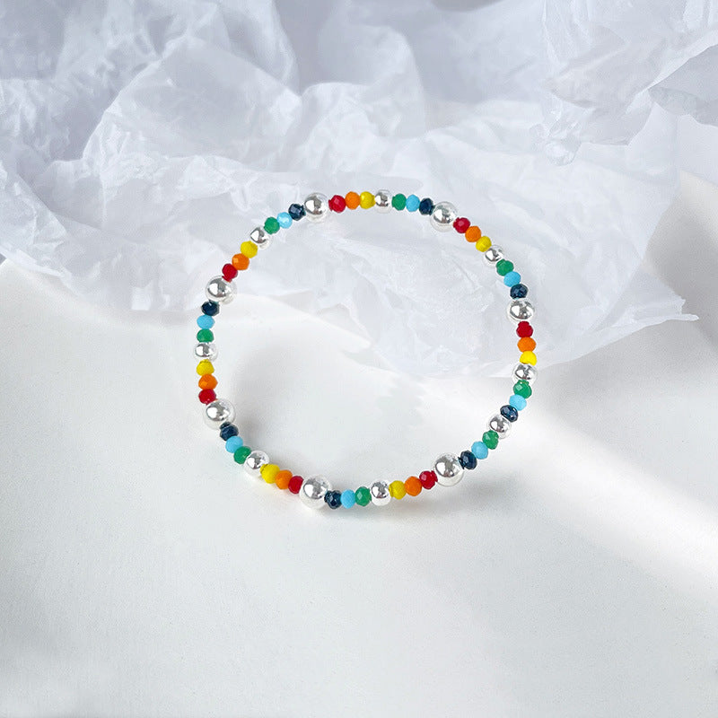 Seven Chakra Smile Rainbow Color Positive Mood Bracelets