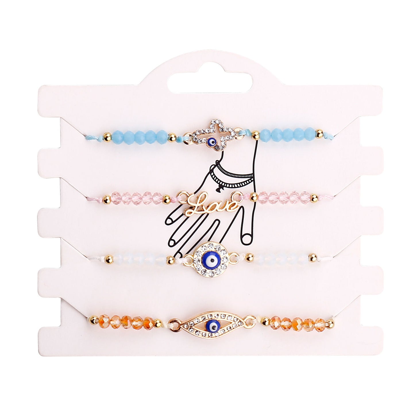 Evil Eye 4 Styles of Bead Jewelry Bracelets
