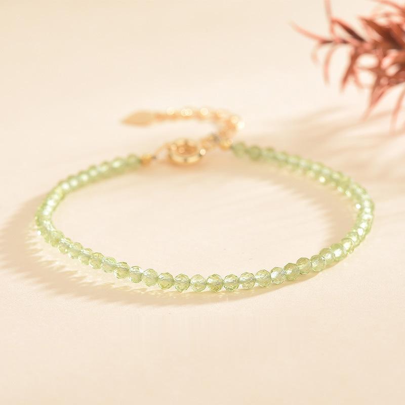 Natural Peridot Ethnic Style Bracelets