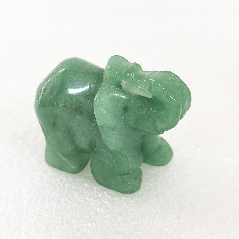 Green Aventurine Elephant 1.5 Inch