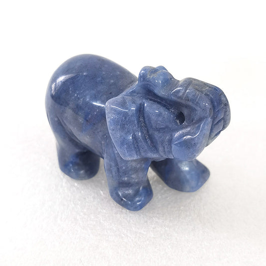 Blue Aventurine Elephant 2 Inch