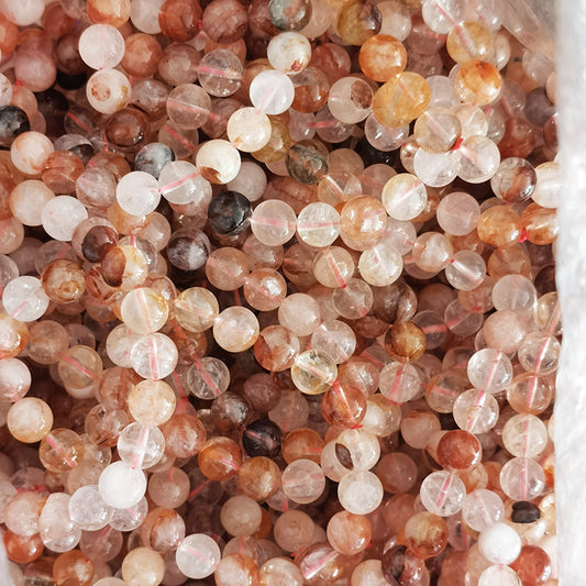 Red Fire Quartz Hematoid Bead Bracelets