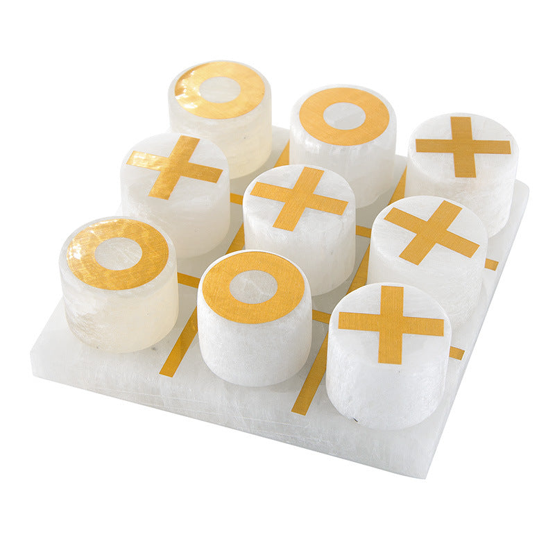 Selenite Chessboard Home Ornaments