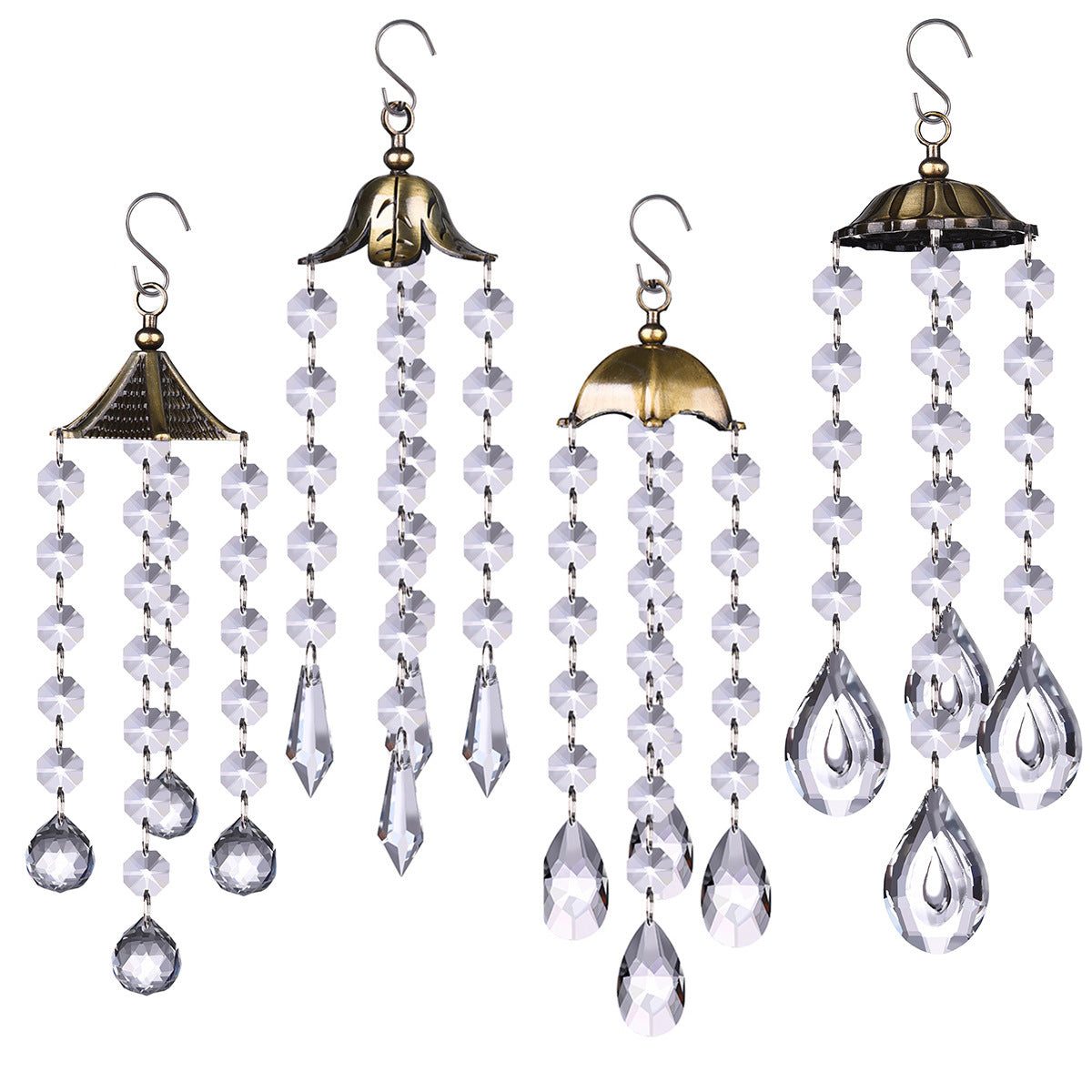 Brass Color Metal Pendant Drop Suncatcher Ornaments