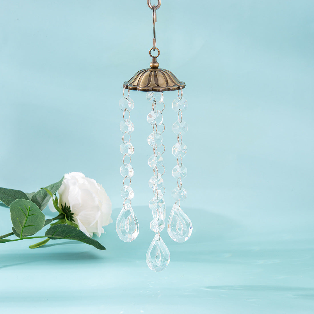 Brass Color Metal Pendant Drop Suncatcher Ornaments