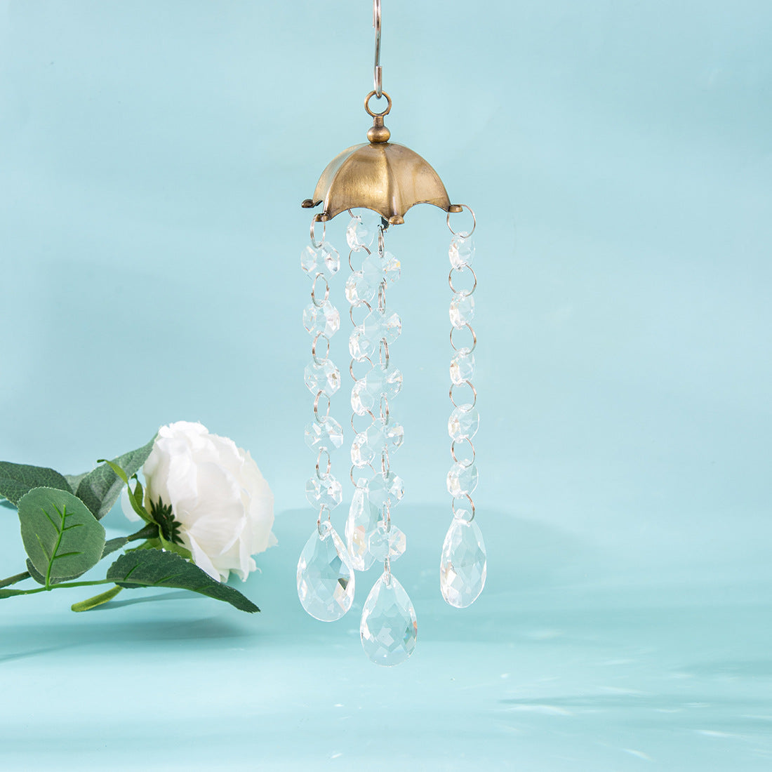 Brass Color Metal Pendant Drop Suncatcher Ornaments