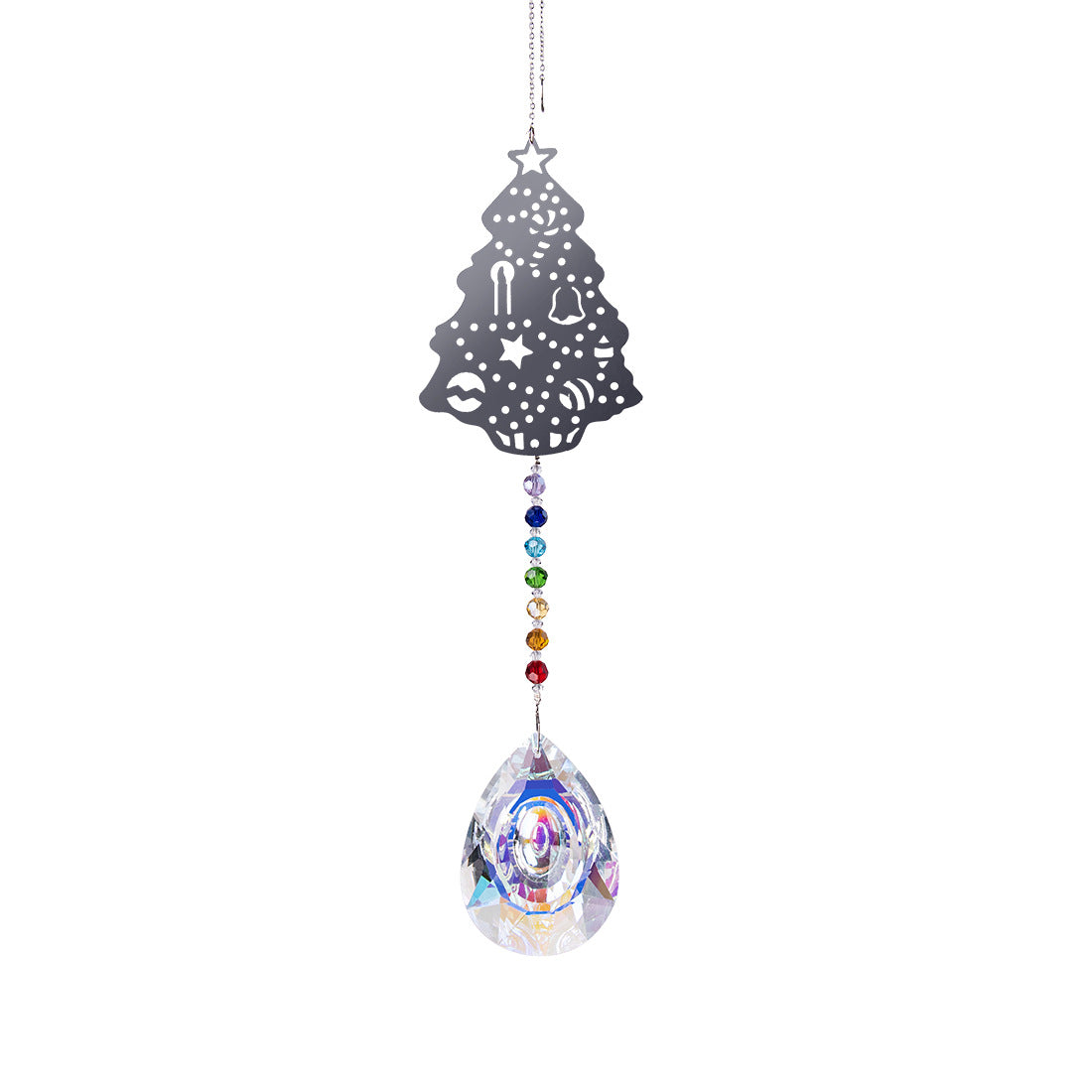 Bird Tree Moon Flower Slice Pendant Suncatcher Ornaments