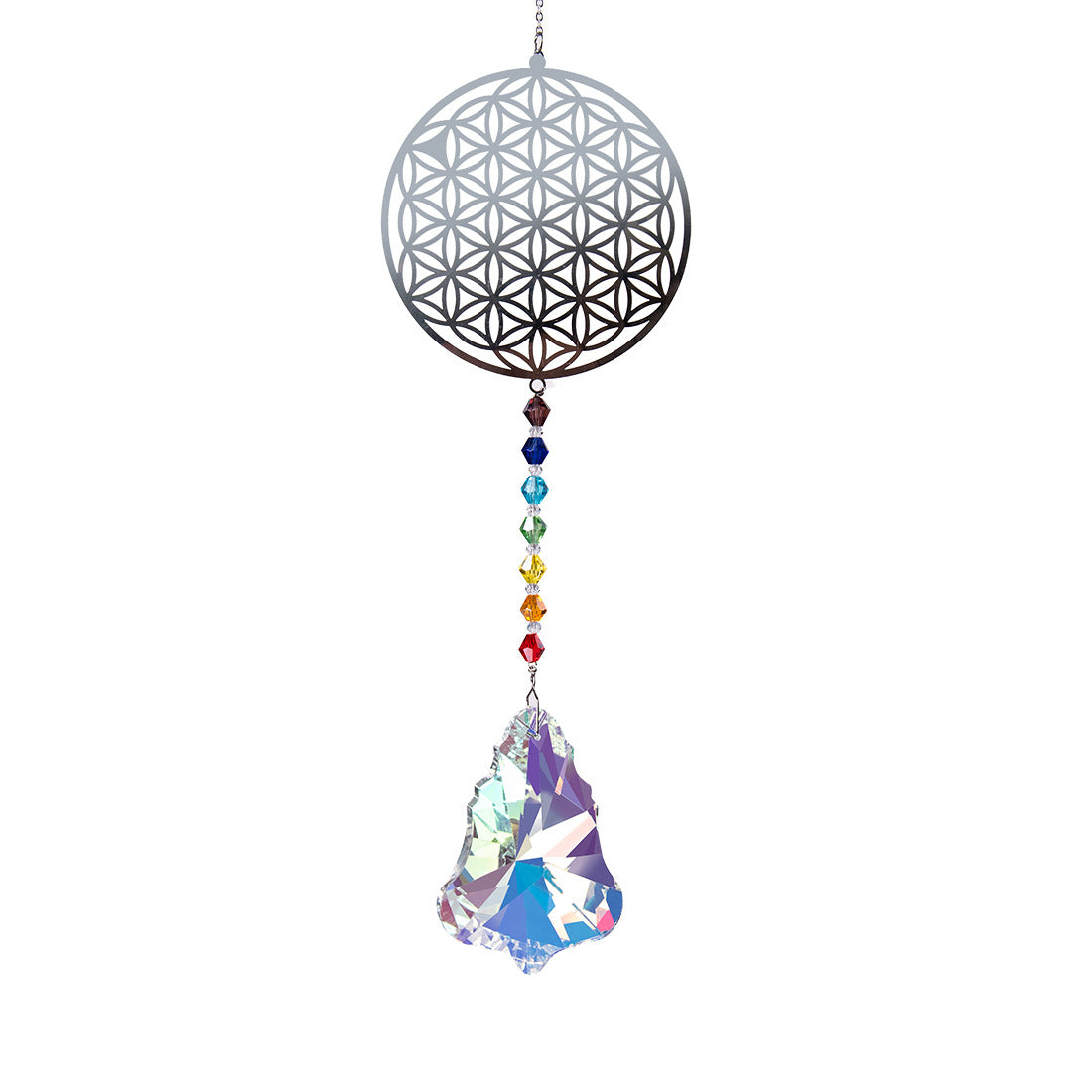 Bird Tree Moon Flower Slice Pendant Suncatcher Ornaments
