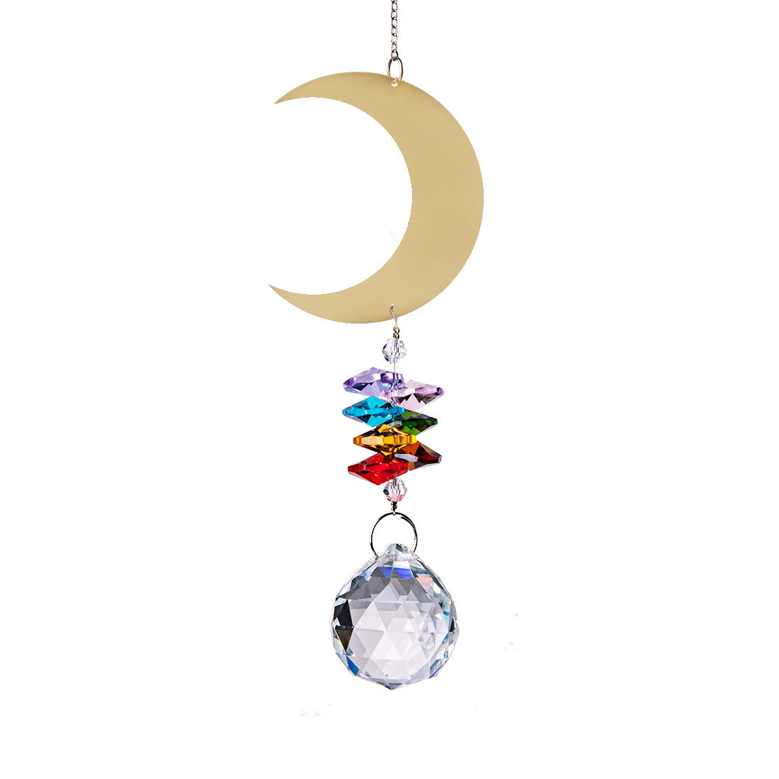 Bird Tree Moon Flower Slice Pendant Suncatcher Ornaments