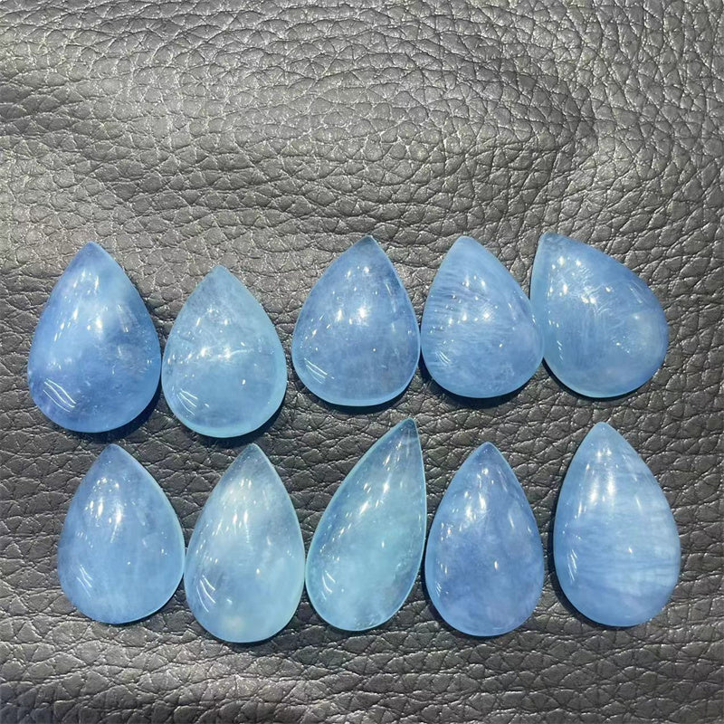 Water Drop Aquamarine Pendants