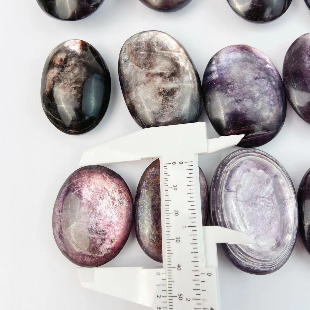 Mica Lepidolite Palm Stones